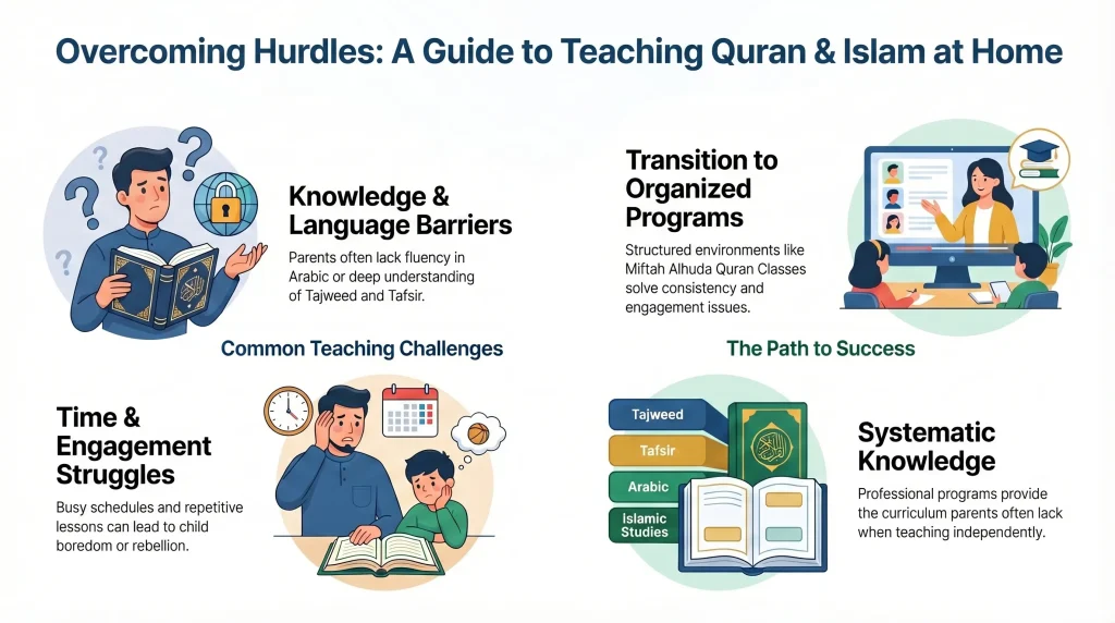 Common Challenges Parents Face When Teaching Islam to Children