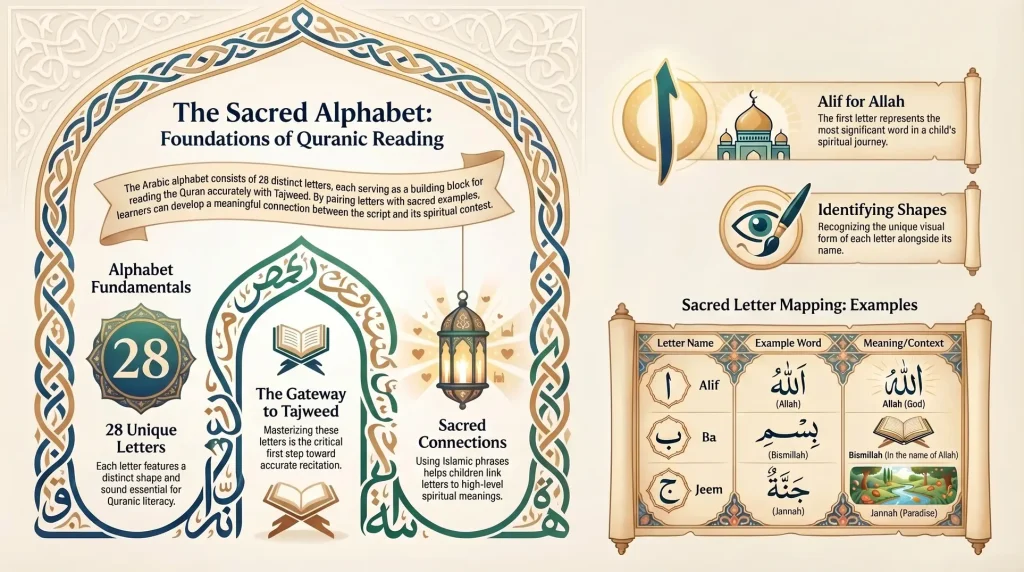 Full Arabic Alphabet for Quran Reading