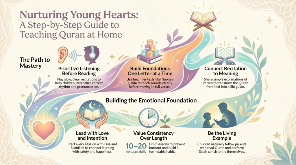 Step-by-Step Guide: How to Teach Quran to Kids at Home
