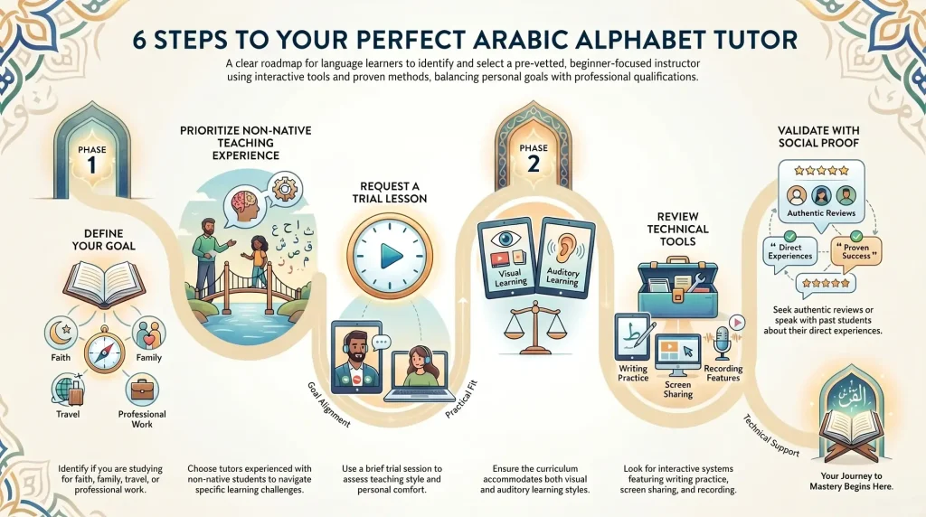 6 Steps to Finding Your Perfect Arabic Alphabet Tutors