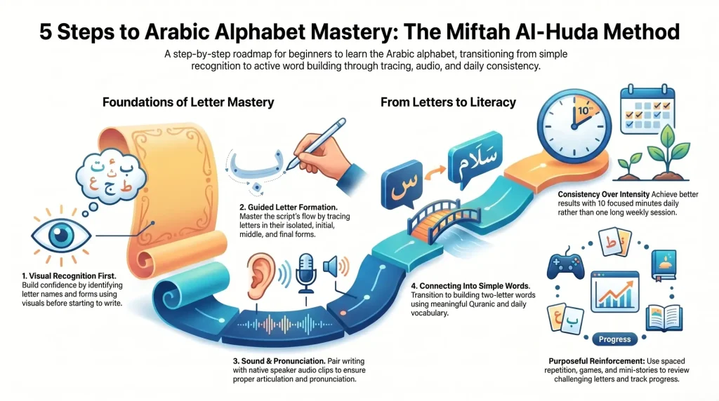 Arabic Alphabet Worksheets Effectively with Miftah Al-Huda