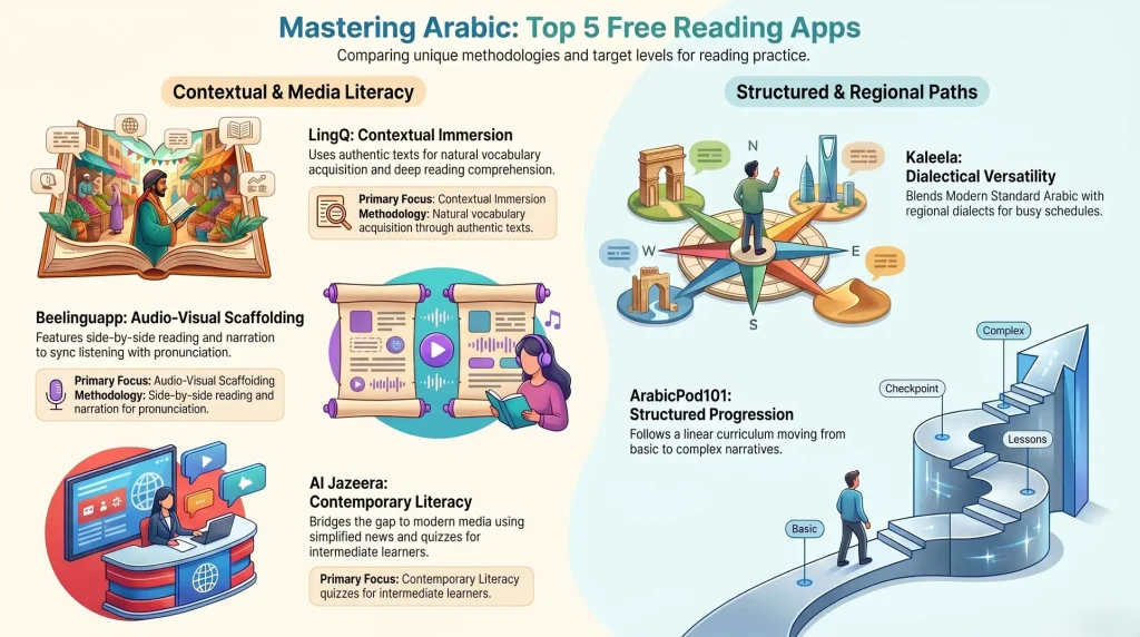 Top 5 Free Apps for Arabic Reading Practice