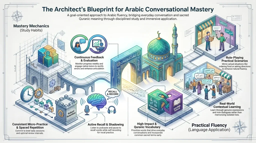 10 Strategies to Learn Arabic Conversation Vocabulary Online Effectively