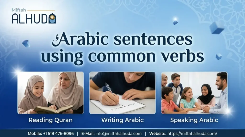 Arabic Sentences with Common Verbs